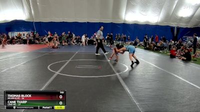 110 lbs Round 3 (6 Team) - Thomas Block, Killer Elite vs Cane Tharp, Lake WC