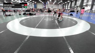 126 lbs Rr Rnd 2 - Waylan Collins, East Rowan Wrestling Club vs CALLIE HESS, PA Legends