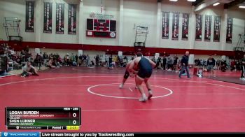 285 lbs Quarterfinal - Sven Lukner, Corban University vs Logan Burden, Southwestern Oregon Community College