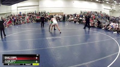 220 lbs Finals (8 Team) - Isaac Cobbs, Oklahoma Elite vs Clyde Nott, Illinois Gold