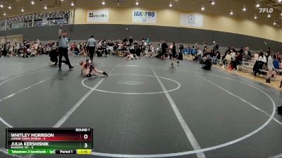 52 lbs Round 1 (6 Team) - Whitley Morrison, Junior Terps Xpress vs Julia Kershisnik, Rangers WC