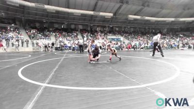 46 lbs Round Of 64 - Maverick Crawford, Southmoore SaberCats Wrestling vs Seiler Falcon, Division Bell Wrestling