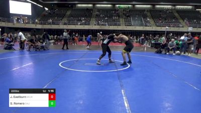 220 lbs Semifinal - Jeremiah Eastburn, Wilmington vs Gasper Romero, California