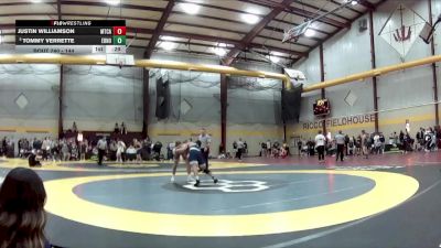 144 lbs Cons. Round 5 - Tommy Verrette, Edmond North vs Justin Williamson, Mount Carmel