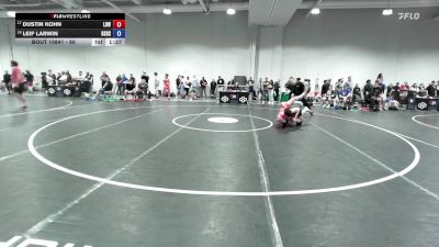 80 lbs Champ. Round 3 - Dustin Kohn, Legacy Dragons Wrestling vs Leif Larwin, Bend Senior High School Wrestling