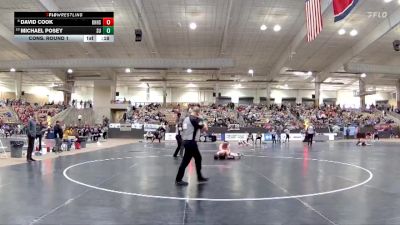 AA 132 lbs Cons. Round 1 - Michael Posey, Summit High School vs David Cook, Knoxville Halls High School