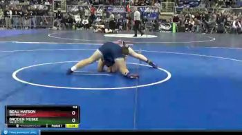 195 lbs Semifinal - Beau Matson, Watford City vs Broden Muske, Valley City