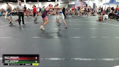 138 lbs Round 3 (4 Team) - Matt Diamond, Savage WA Black vs Riley Bernash, U2 Upstate Uprising