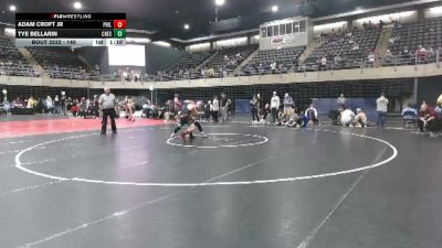 140 lbs Quarterfinal - Adam Croft Jr, Philadelphia vs Tye Bellarin, Chestertown