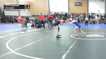 120 lbs Consi Of 8 #1 - Skyla Rodenhiser, Holliston vs Kate Lemon, Belfast