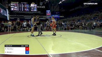 160 lbs Cons 16 #1 - Dahson DeJong, Iowa vs Samuel Bergin, Connecticut