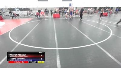 117 lbs Round 5 - Weston Alsaker, Team Nazar Training Center vs Tobias Gehring, Slinger Red Rhinos Wrestling Club