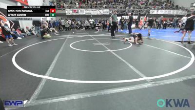 85 lbs Consolation - Jonathan Kidwell, Raw Wrestling Club vs Wyatt Austin, Sperry Wrestling Club