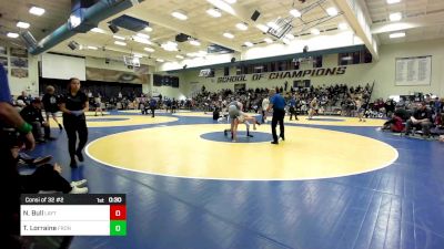 129 lbs Consi Of 32 #2 - Noah Bull, Layton (UT) vs Tristen Lorraine, Frontier