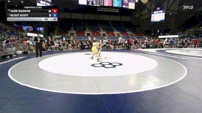 120 lbs Champ. Rd Of 16 - Gabe Wassom, KS vs Scout Scott, ID
