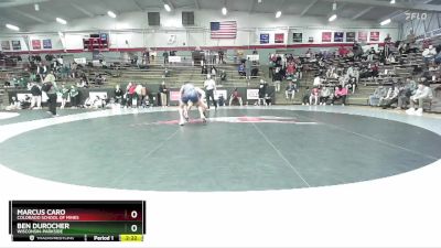 157 lbs Cons. Round 7 - Marcus Caro, Colorado School Of Mines vs Ben Durocher, Wisconsin-Parkside