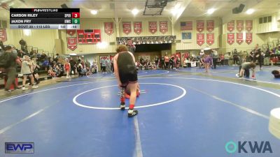 110 lbs Consi Of 4 - Carson Riley, Sperry Wrestling Club vs Jaxon Fry, Eufaula Ironheads Wrestling Club