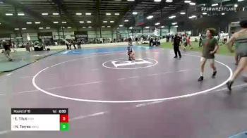 106 lbs Round Of 16 - Nick Torres, Mayo Quanchi Judo And Wrestling vs Ethan Titus, Fisheye