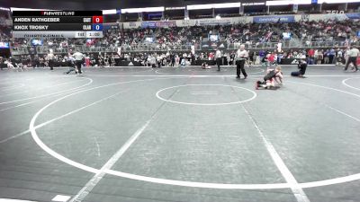 78 lbs Quarterfinal - Anden Rathgeber, East Kansas Eagles vs Knox Trosky, Claremore Wrestling Club
