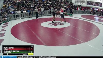 165 lbs Champ. Round 2 - Alan Hayes, Liberty vs Emmanuel Rivera, Desert Pines