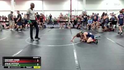 76 lbs Round 4 (6 Team) - Steve Mytych, U2 Upstate Uprising vs Zachary Paris, Revolution Elite