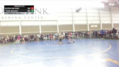 108 lbs Quarterfinal - Colton Van Fleet, Charger Wrestling Club vs Stihl Bulloch, Iron County Wrestling Academy