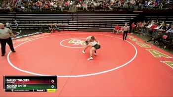 144 lbs Semifinal - Keaton Smith, Bear River vs Parley Thacker, Sky View