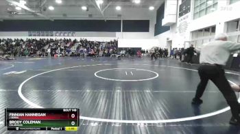 157 lbs Champ. Round 1 - Brody Coleman, Calabasas vs Finnian Hannegan, J Serra