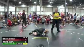 91 lbs Round 4 (6 Team) - Easton Pierce, Untouchables White vs Bryson Connelly, Steel Valley Psychos