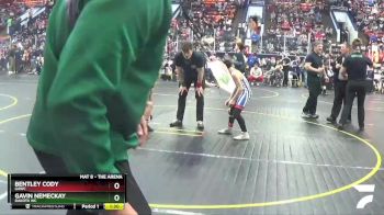 78 lbs Cons. Round 4 - Gavin Nemeckay, Dakota WC vs Bentley Cody, GAWC