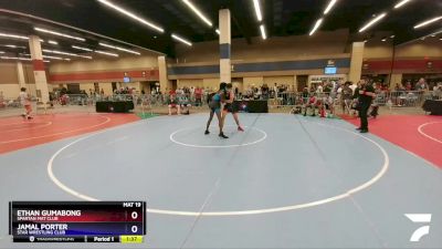 144 lbs Cons. Round 3 - Ethan Gumabong, Spartan Mat Club vs Jamal Porter, Star Wrestling Club