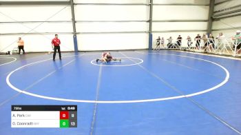 75 lbs Rr Rnd 3 - Andersen Park, Cali Red vs Owen Coonradt, Grit Mat Club Blue