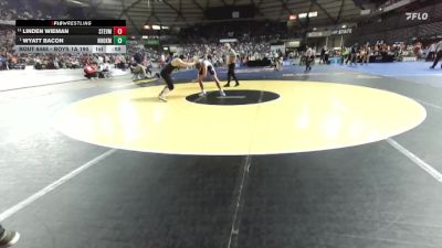 Boys 1A 190 lbs Cons. Round 4 - Wyatt Bacon, Nooksack Valley vs Linden Wieman, Stevenson