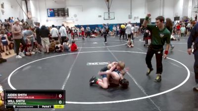 75 lbs Cons. Semi - Aiden Smith, Grizzlies Wrestling Club vs Will Smith, Carolina Reapers