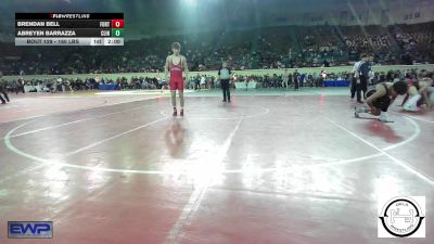 160 lbs Round Of 32 - Brendan Bell, Fort Gibson Youth Wrestling vs Abreyen Barrazza, Clinton, Ok