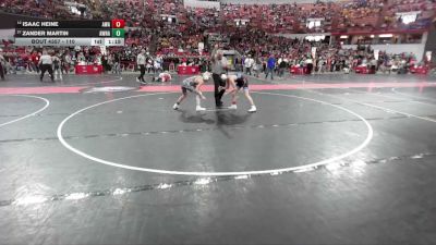 110 lbs Cons. Round 2 - Zander Martin, Kettle Moraine Wrestling Club vs Isaac Heine, Askren Wrestling Academy