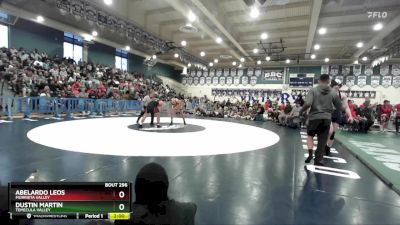 190 lbs 1st Place Match - Dustin Martin, Temecula Valley vs Abelardo Leos, Murrieta Valley