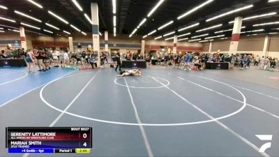 120 lbs Quarterfinal - Serenity Lattimore, All American Wrestling Club vs Mariah Smith, Jflo Trained