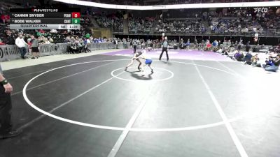 Quarterfinal - Bode Walker, Canton vs Cannin Snyder, Philip/Kadoka Area/Wall