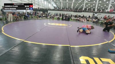 135 lbs Carmella Clark, Michigan Blue vs Kaiya Maggini, California Gold