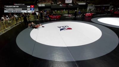 125 lbs Cons. Sub-semis - Celeste Meyer, Revival School Of Wrestling vs Clarissa Cisneros, Northview High School Wrestling