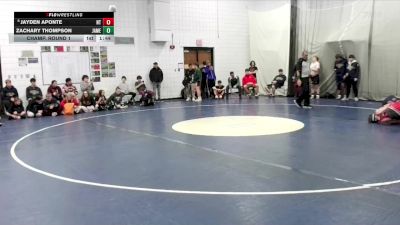 144 lbs Champ. Round 1 - Zachary Thompson, Jamestown vs Jayden Aponte, North Tonawanda