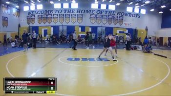 144 lbs Cons. Round 2 - Lakai Hernandez, East River High School vs Noah Stidfole, Black Hive Wrestling Club