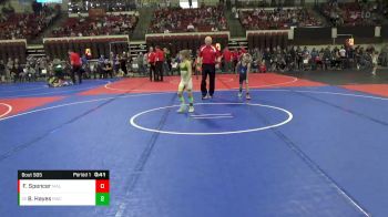 62 lbs Champ. Round 3 - Brantly Hayes, Rustler Wrestling Club vs Fletcher Spencer, Malta