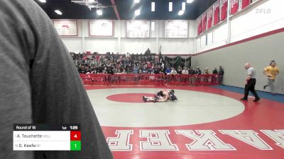 120 lbs Round Of 16 - Anthony Touchette, Holliston vs Danny Keefe, Bristol-Plymouth