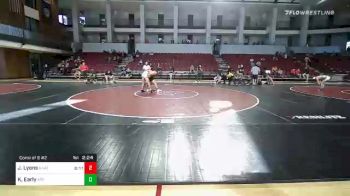 133 lbs Consolation - Josh Lyons, UNATT-Tiffin University vs Kobe Early, Appalachian State