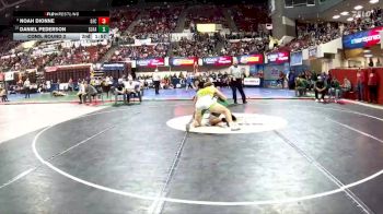 AA - 215 lbs Cons. Round 2 - Daniel Pederson, Glacier (Kalispell) vs Noah Dionne, Great Falls CMR