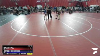 130 lbs Champ. Round 1 - Davian Hall, IL vs Braden Shoemaker, SD