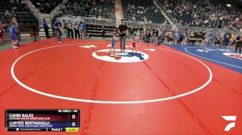46 lbs Round 1 - Camri Bales, Eastside United Wrestling Club vs Carter Bertagnolli, Green River Grapplers Wrestling
