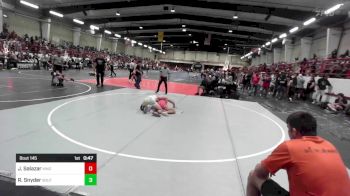 144 lbs Consolation - Jerome Salazar, Kingdom WC vs Rusty Snyder, Southwest Hammers